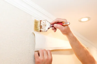 Pose de papier peint à Cipières — revêtements muraux et toiles de verre